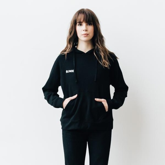 Brunette The Label Tops - NWT Brunette the Label BLONDE Middle Sister Hoodie